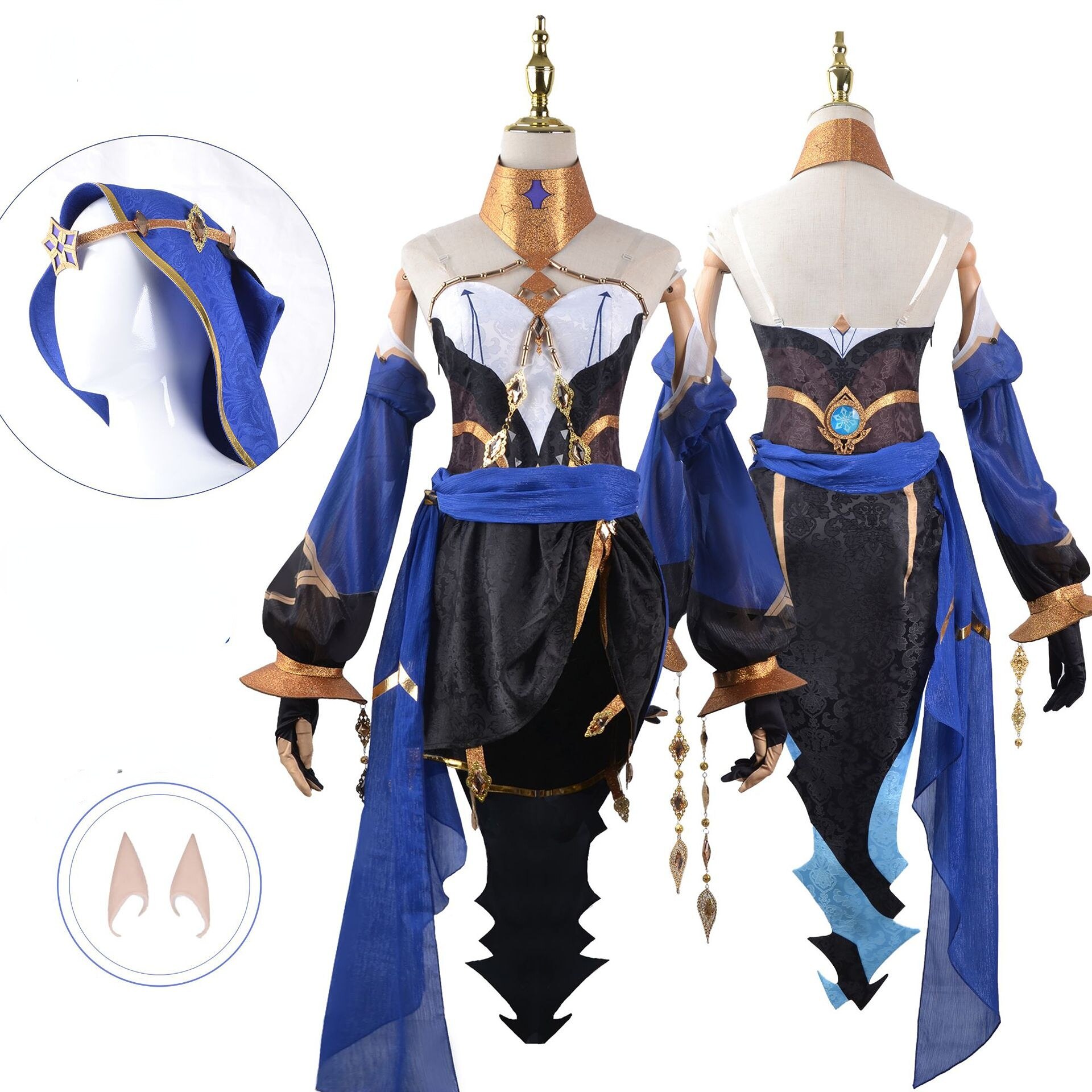 Manles Layla-Disfraz  impacto Genshin para mujer, ropa de juego Ķ ҷ